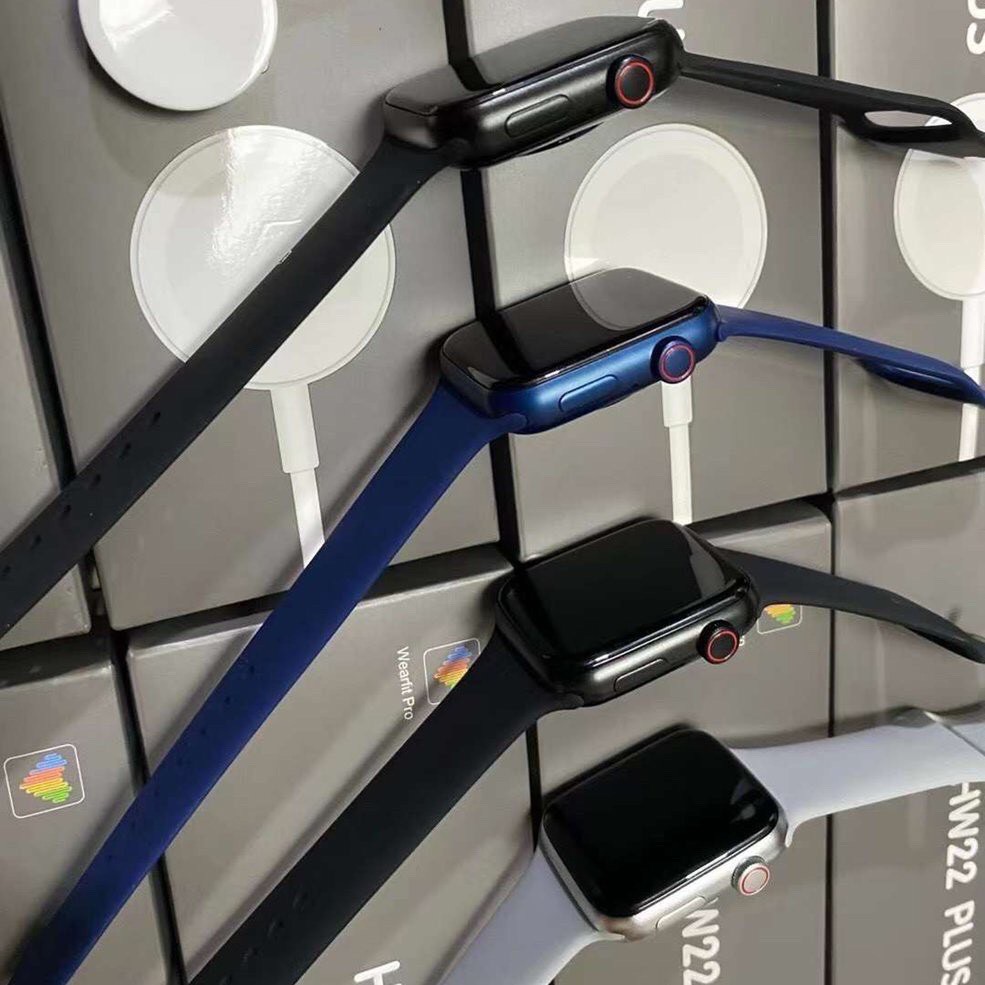 Đồng Hồ Thông Minh HW22 Plus Smartwatch Pin trâu Sạc không dây Thay ảnh tùy ý Kháng nước ip67 44mm