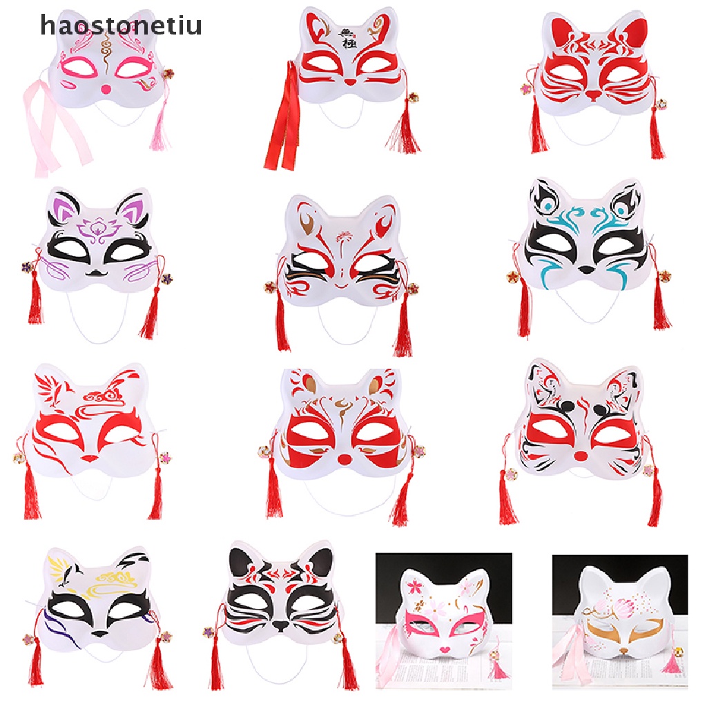 1 Mặt Nạ Nửa Mặt Hóa Trang Mèo Anime