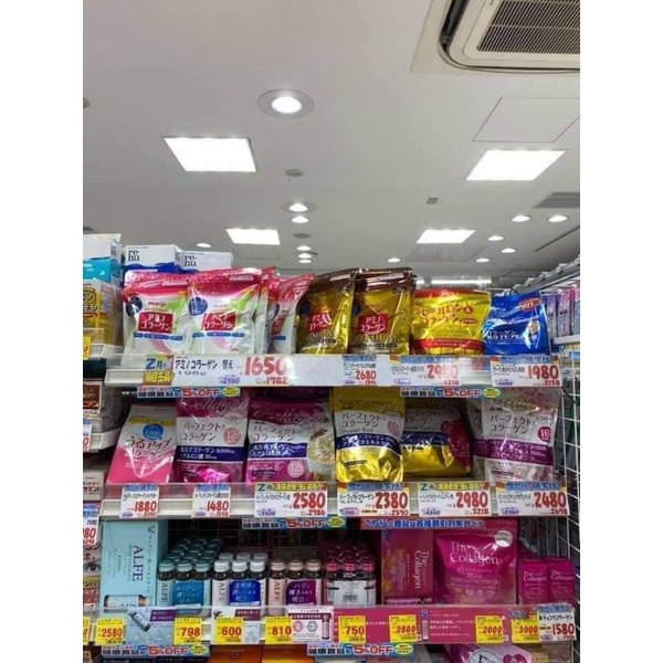 Bột collagen Meiji màu hồng 214g nội địa Nhật chính hãng