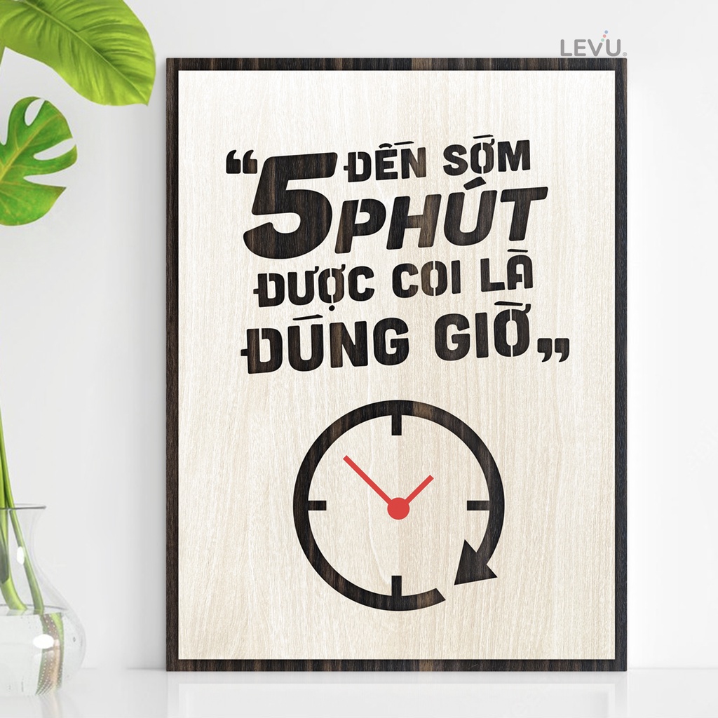 Tranh Động Lực Gỗ LEVU057 decor quà tặng doanh nghiệp