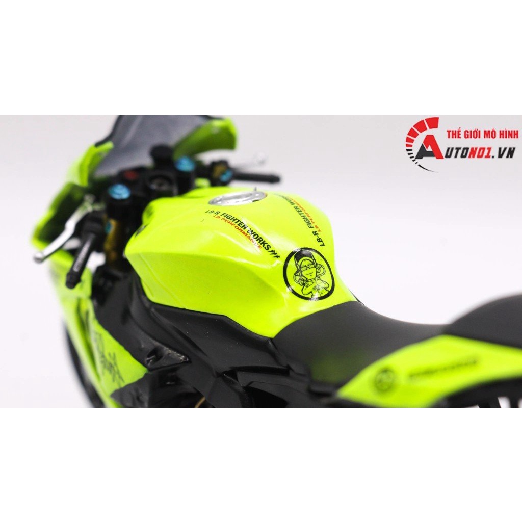 MÔ HÌNH XE YAMAHA YZF R1M GREEN ĐỘ PÔ SC 1:12 AUTONO1 D192