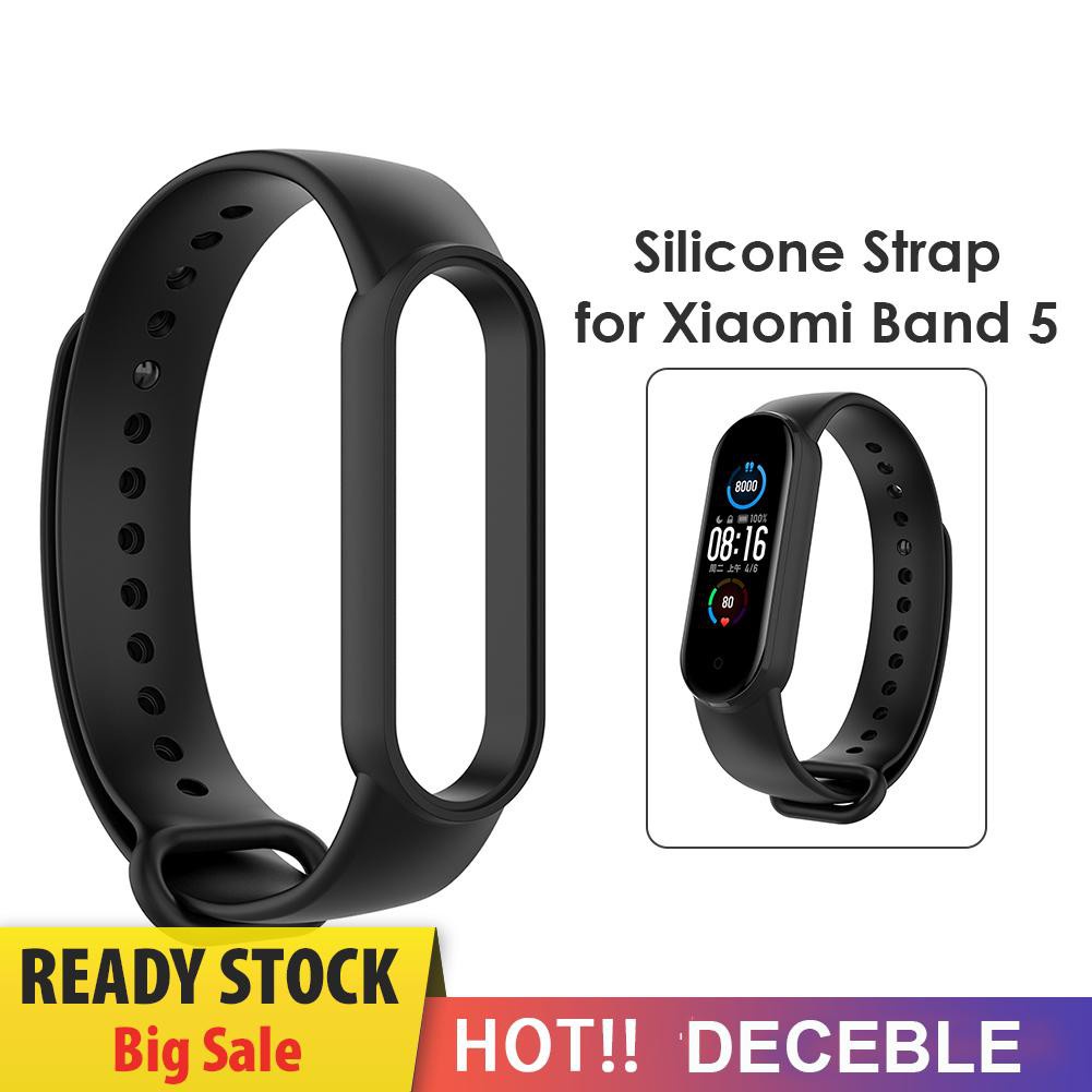 Deceble Silicone Strap for Xiaomi Miband 5/NFC Smart Band Replacement Bracelet Belt