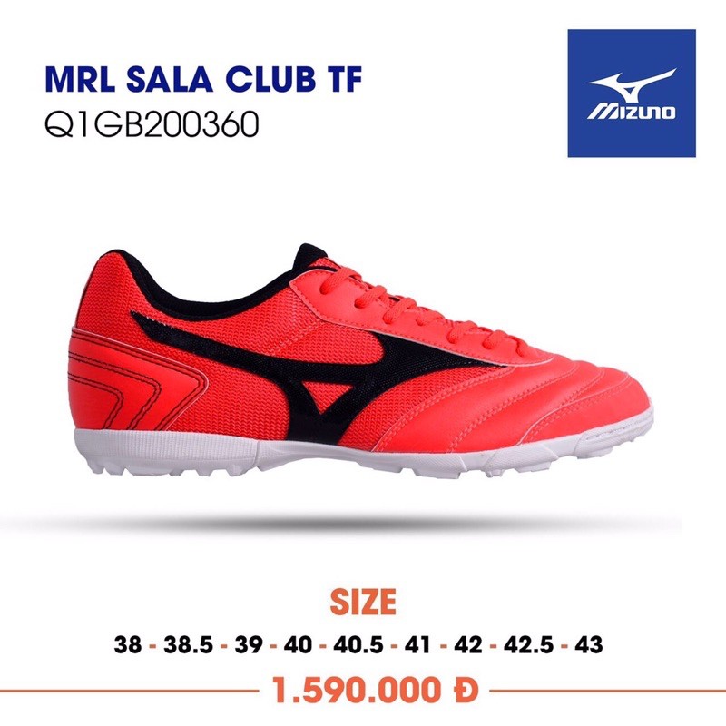 {HÀNG CHÍNH HÃNG} GIÀY ĐÁ BÓNG MIZUNO MRL SALA CLUB TF