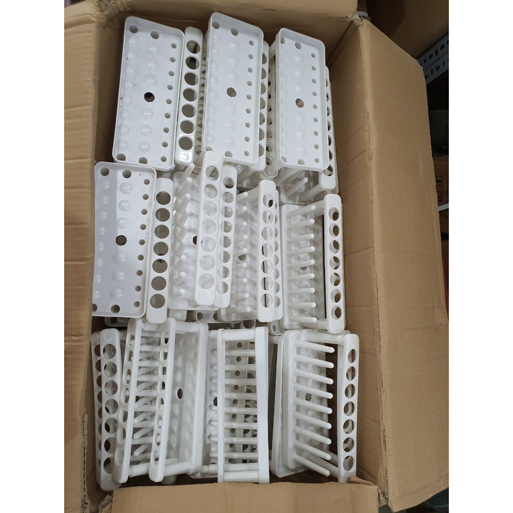Giá để ống nghiệm 24 chỗ, 12 chỗ  dạng lỗ và dạng cột tiện dụng đa năng