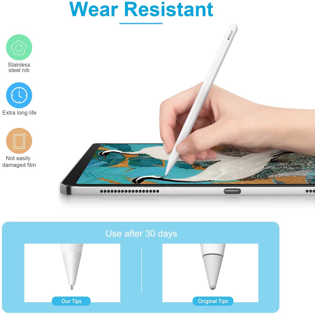 Đầu Bút Cảm Ứng Thay Thế Chuyên Dụng Cho Apple Pencil 1st/2nd Generation