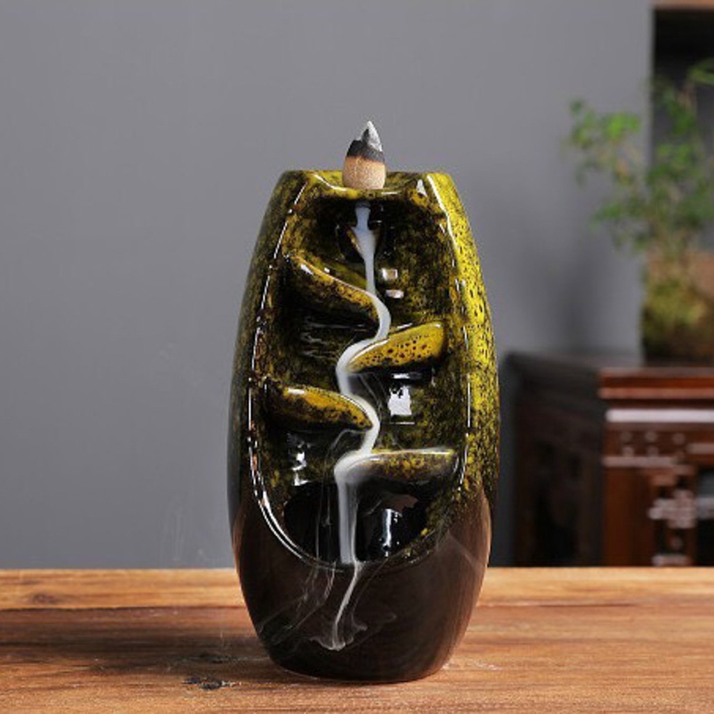 Thác khói trầm hương, thác khói đối lưu chất liệu gốm tráng men cao cấp