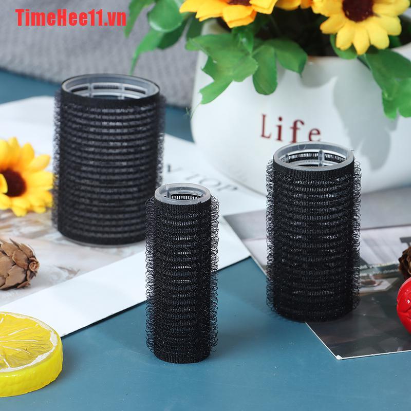 【TimeHee11】Black Self Grip Hair Rollers Hairdressing Curlers Professional Mul