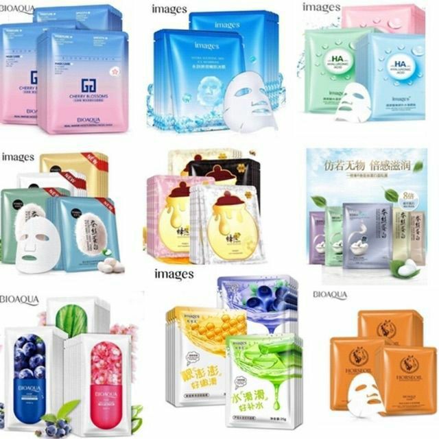  MIX nhiều loại mặt nạ Bioaqua, One Sping, Images, Rorec mask nội địa Trung CAO CẤP