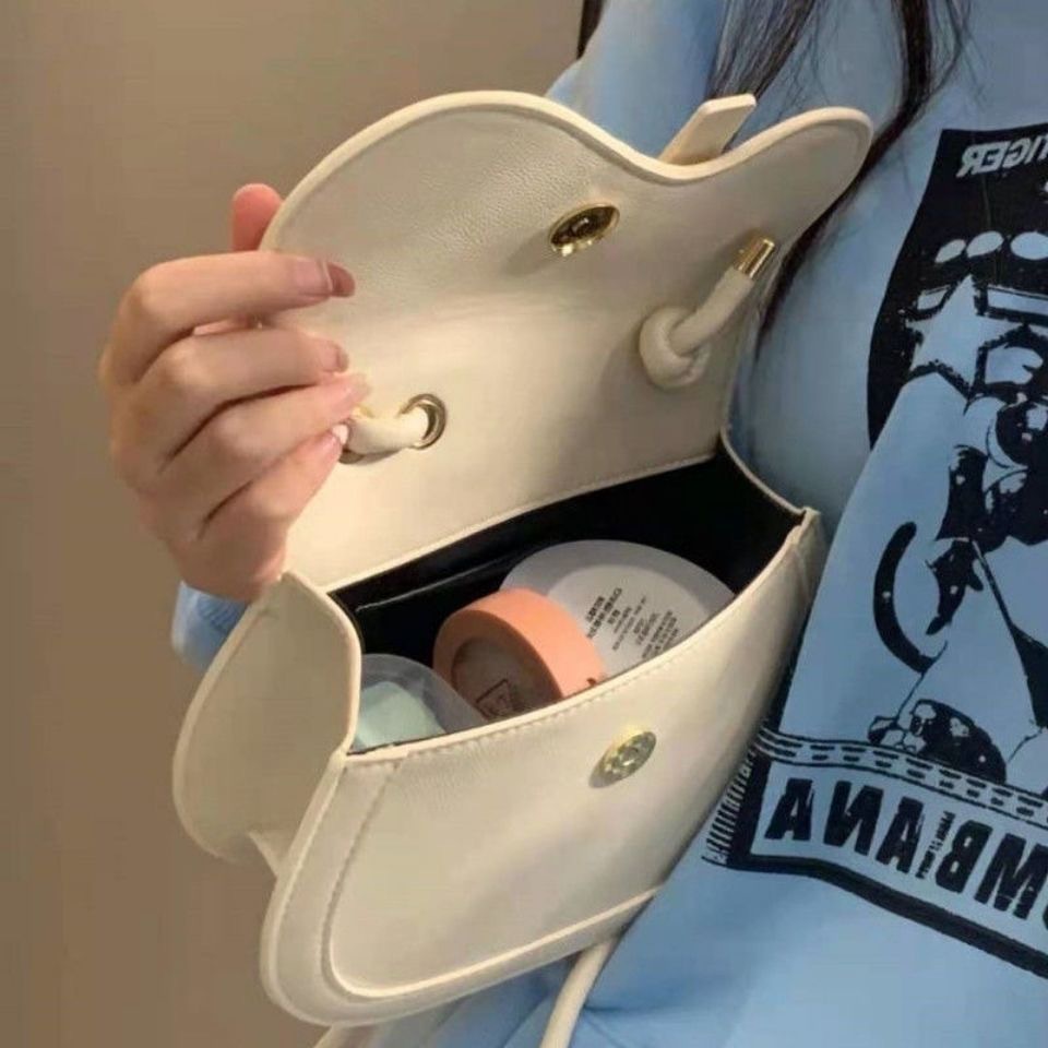 Túi Đeo Chéo Màu Trơn Thiết Kế Đơn Giản Dễ Thương Thời Trang Xuân Thu 2022