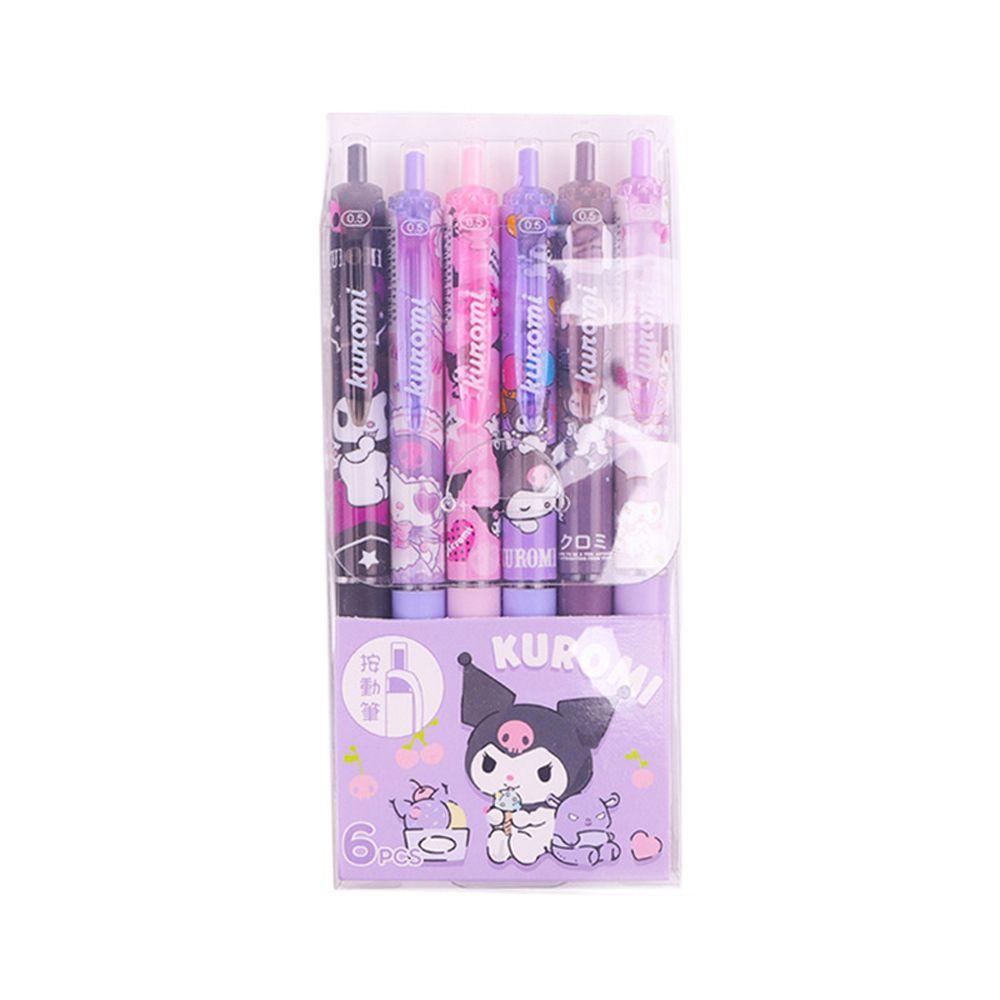 Bút Mực Gel Ngòi 0.5mm In Họa Tiết Anime Kuromi Dễ Thương