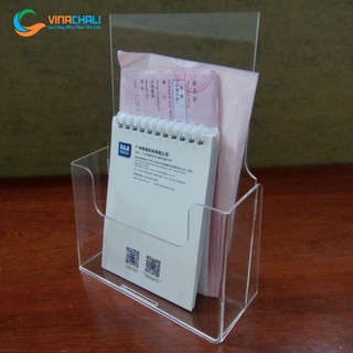 Kệ mica để bàn A5 đựng tờ rơi, brochure, leaflet, giấy, tài liệu - Loại tốt