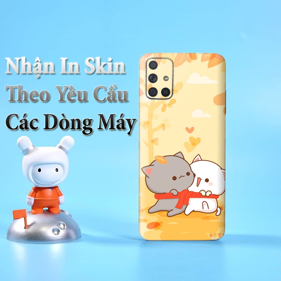 Miếng Dán Skin Điện Thoại In Hình Mèo Béo Cho Ip 6/ 7/ 8/ X/ XS/ 11/ 11 Pro Max Và Các Dòng Máy Android