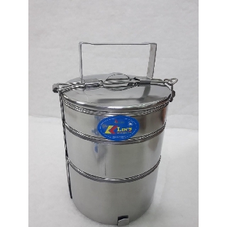 Cà mên 3 ngăn inox (cao 9cm - 6cm - 4cm)