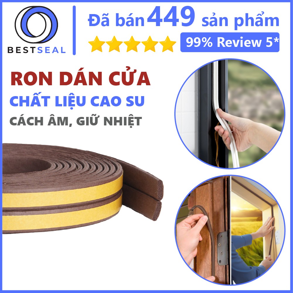 6 Mét Ron Chặn Cửa Chữ I, Miếng Chặn Cửa Dày 2mm, Thanh Dán Cửa Ngăn Bụi, Ngăn Côn Trùng