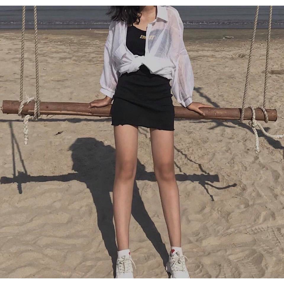 Đầm thun gân chữ Erorist