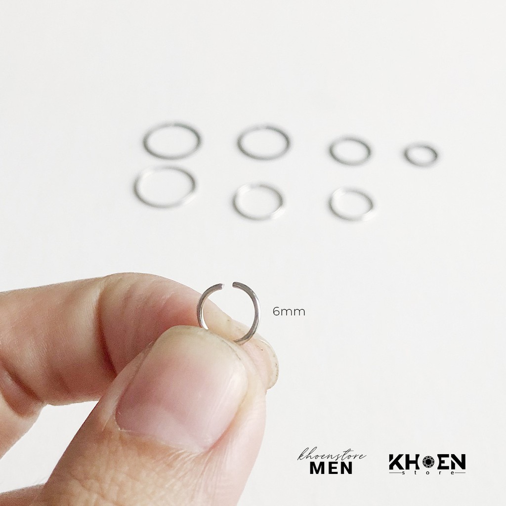 (1 Chiếc) Khuyên tai Tròn mỏng vị trí helix, tragus, mũi, môi - Khoen Store