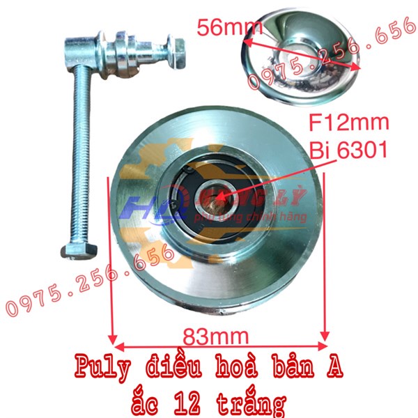 Puly Điều hòa Bản A ắc 12 Trắng HD3T5 phụ tùng ô tô phụ tùng Hùng Lỳ