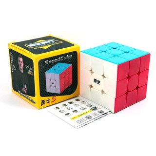 Rubik 3x3 QiYi Warrior S Stickerless Rubic 3 Tầng Không Viền