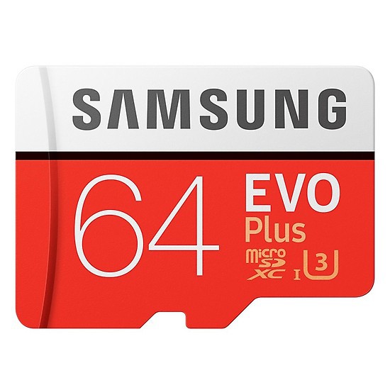 [GIÁ TỐT] Thẻ nhớ MicroSDXC Samsung Evo Plus 32/64/128GB UHS-I U3 100MB/s (Đỏ) + Tặng Adapter Samsung | WebRaoVat - webraovat.net.vn