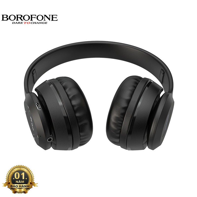 Tai nghe chụp tai Bluetooth Borofone BO4 headphone không dây, nghe nhạc 5 tiếng, hỗ trợ khe thẻ nhớ