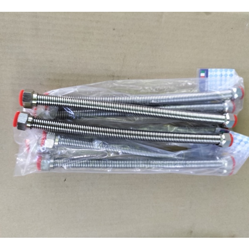 Dây cấp ống lò xo cứng 30cm, dây dẫn nước, cấp nước bình nóng lạnh