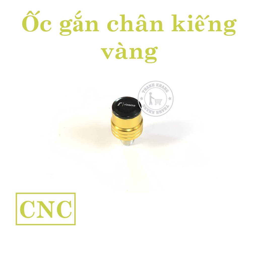 Ốc gắn chân kiếng răng xuôi 10ly HONDA nhôm cnc thanh khang