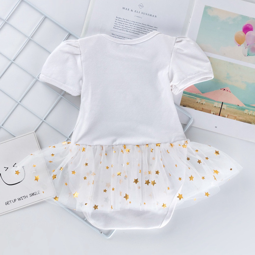 Bộ Đầm Sinh Nhật 1 Tuổi Kèm Băng Đô Và Giày Cho Bé Gái 0-2 Tuổi