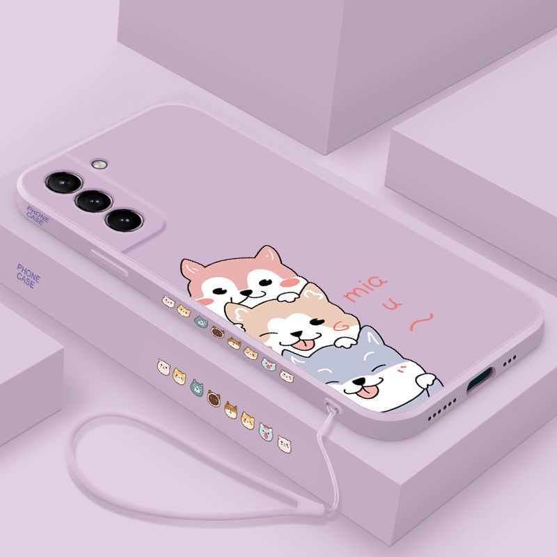 Ốp Điện Thoại tpu Mềm Chống Trượt Có Dây Đeo Cho samsung m31 m51 a03s a13 a8 2018 note 10 note 10 plus note 20 note 20 ultra