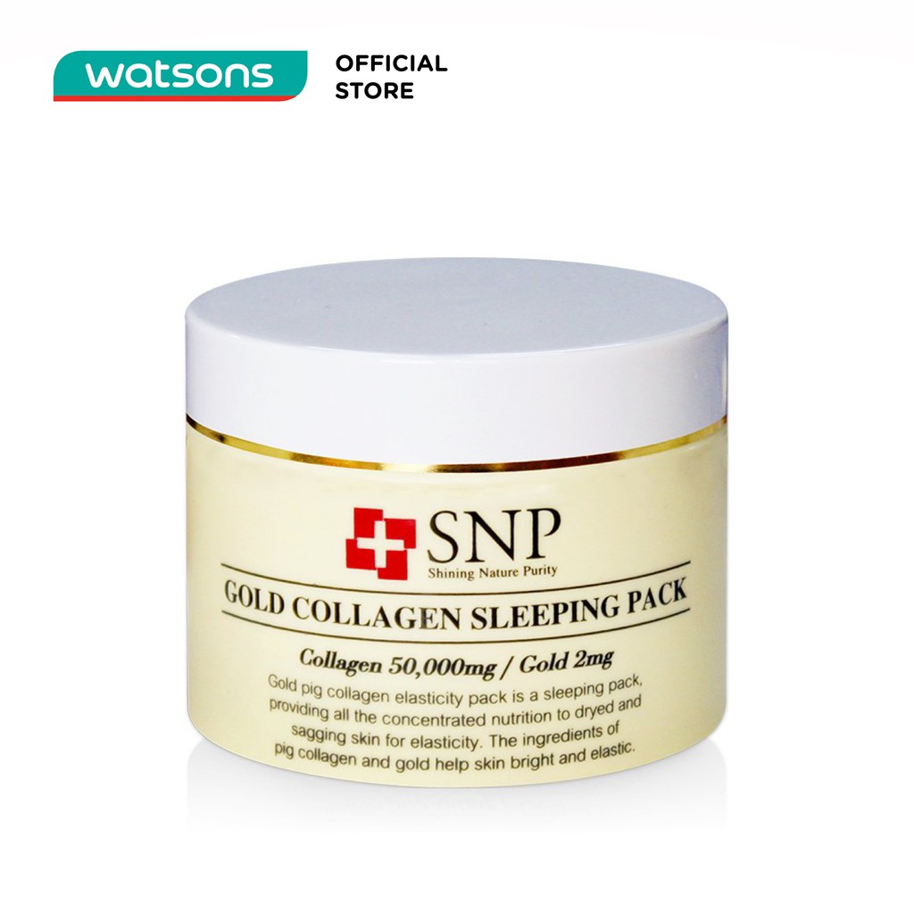 Mặt Nạ Ngủ Tinh Chất Vàng Collagen SNP Gold Collagen Sleeping Pack 100g