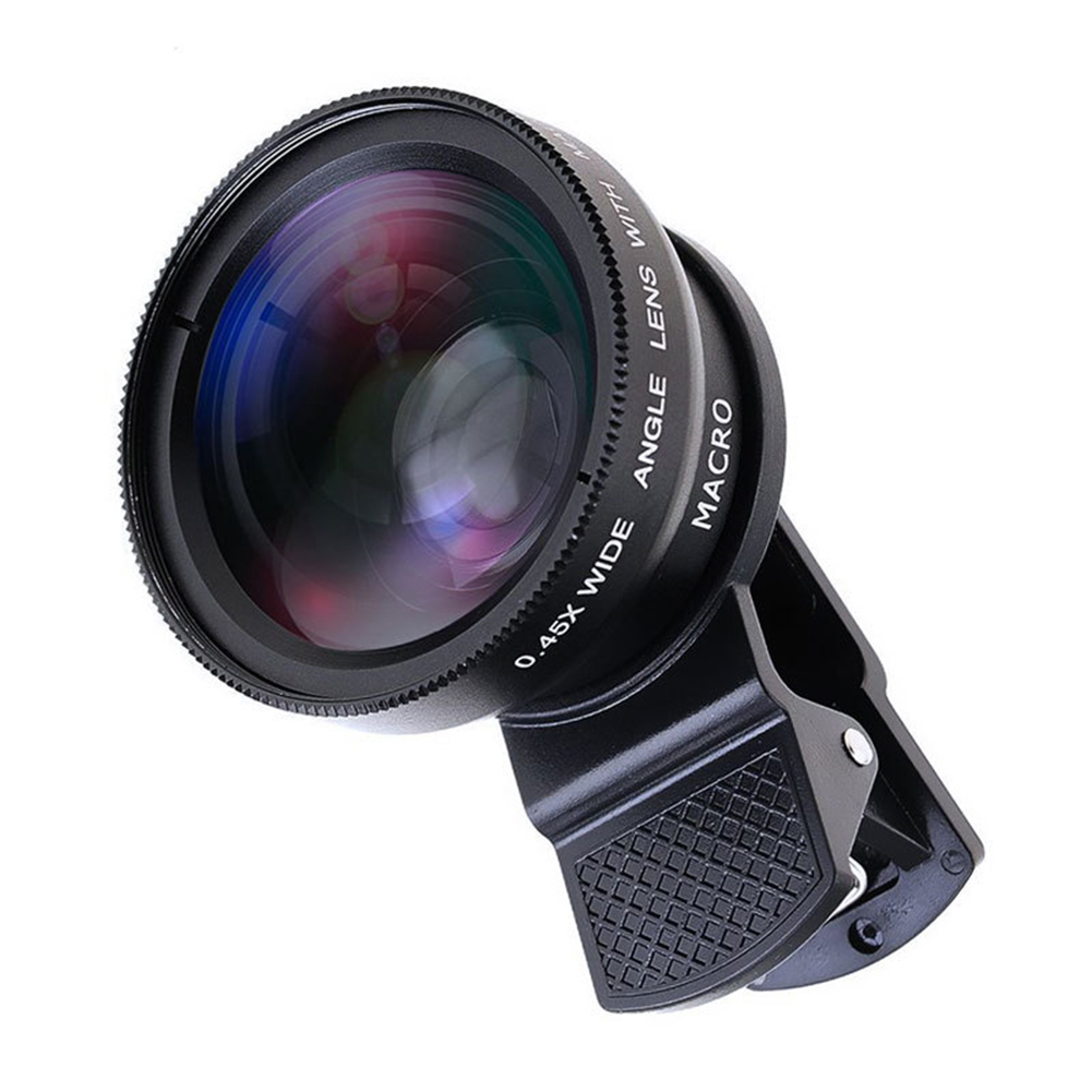 Bộ Lens Kẹp Điện Thoại 0.45x 49mm