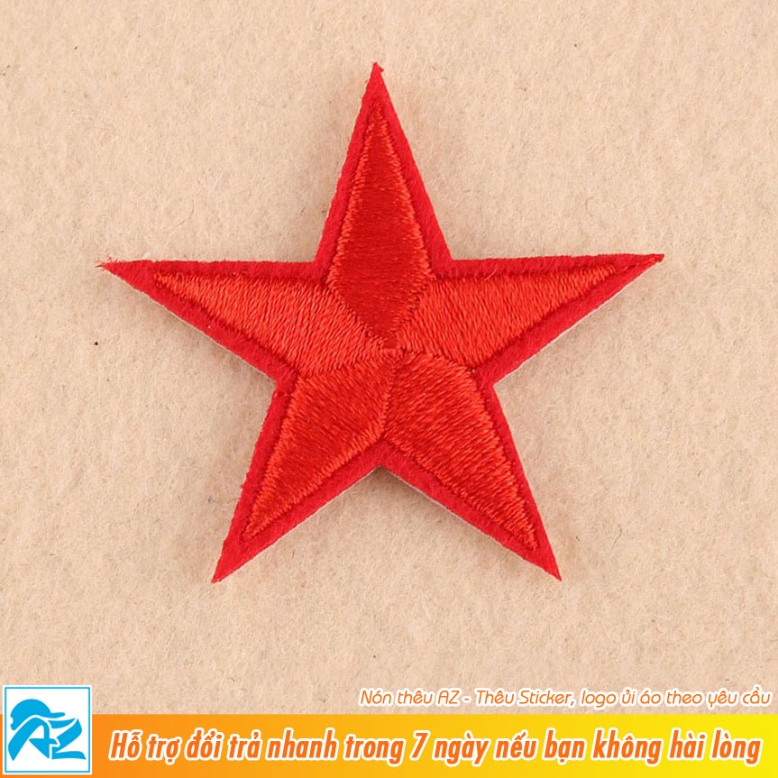 Patch vải thêu hình ngôi sao  - Sticker ủi vá quần áo S51