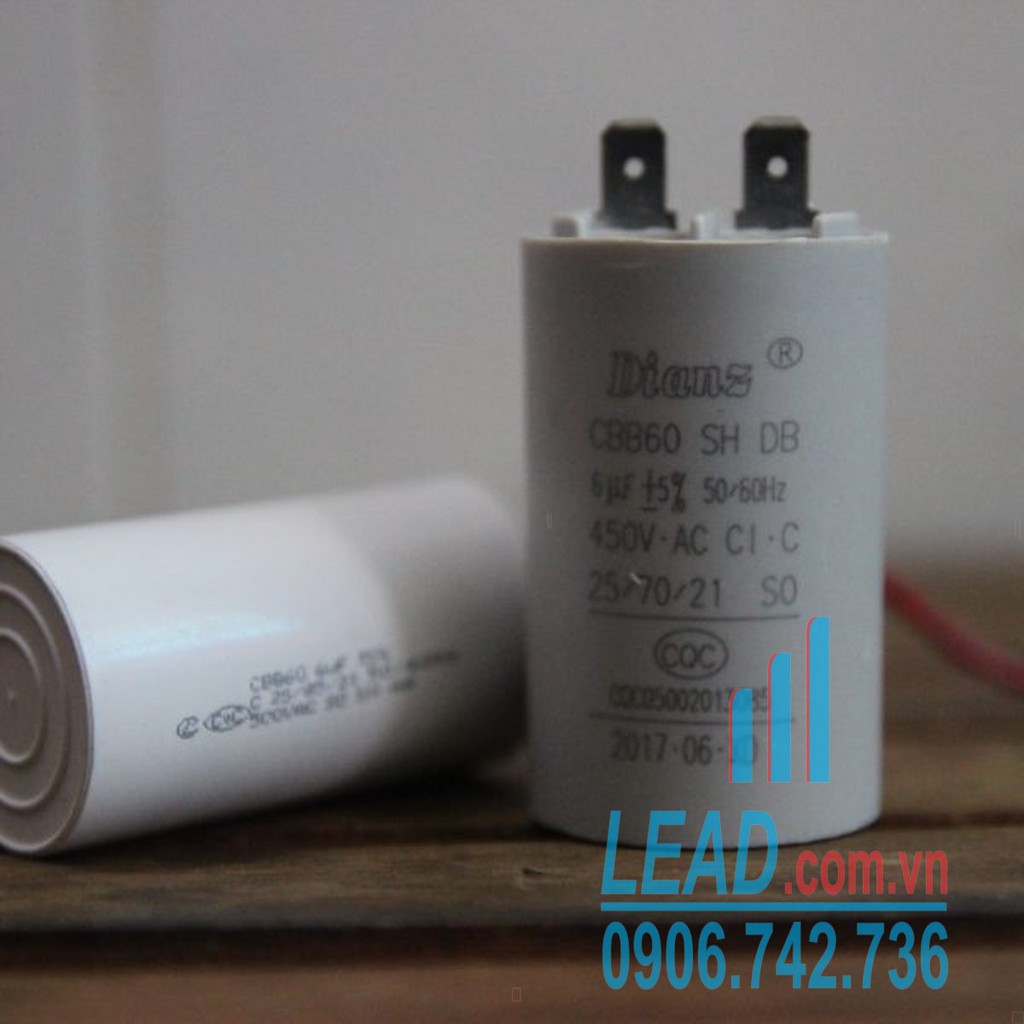 Tụ điện Dianz CBB60 6uF/450VAC