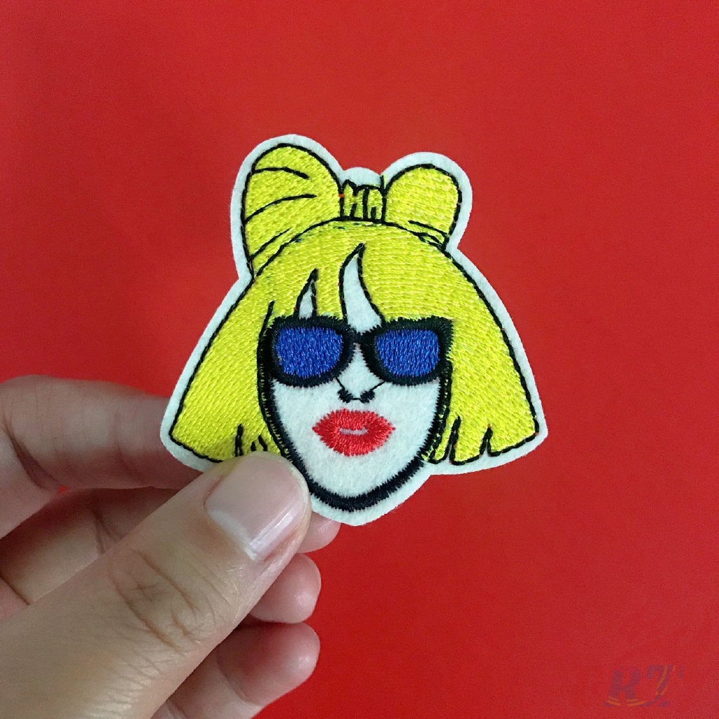 Miếng dán quần áo hình trái tim xinh xắn（ ☸ Super Star - Lady Gaga Patch ☸）
