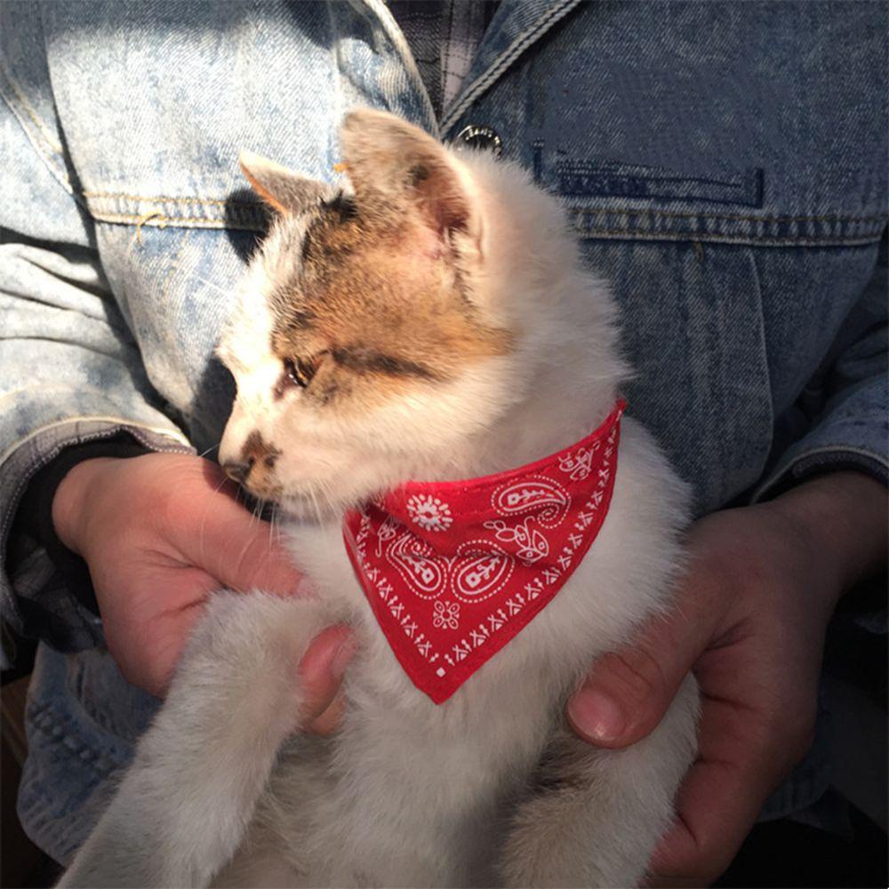 Khăn Bandana Hình Tam Giác Bằng PU Điều Chỉnh Được 1 Cái Cho Chó Mèo