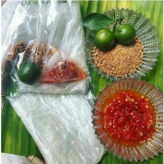 1 bịch bánh tráng sa tế tắc ớt rim siêu cay