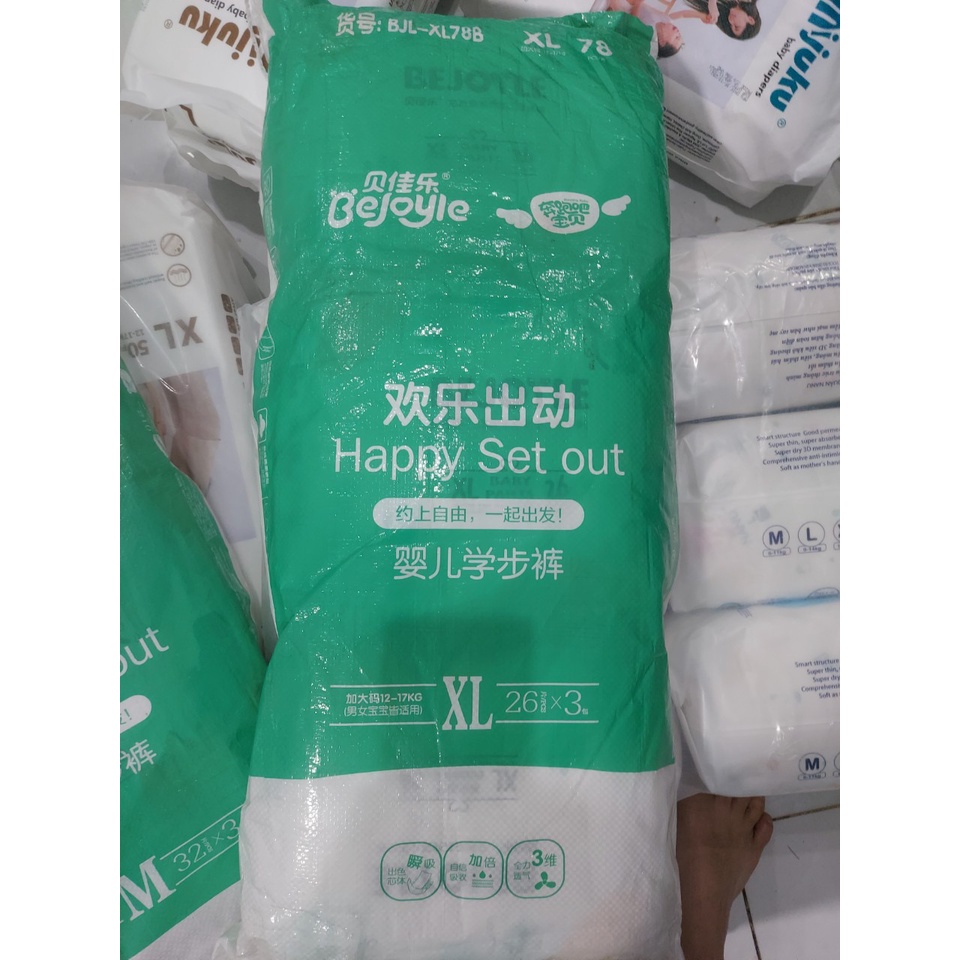 Bỉm Bejoyle, Hàng nhập khẩu chính ngạch S120/M96/L90/XL78/XXL66/XXXXL54 hàng công ty siêu tiết kiệm