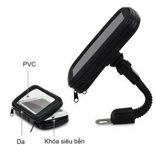 Giá Đỡ Điện Thoại Trên Xe Máy Có Bao Chống Nước Size S 4.7"