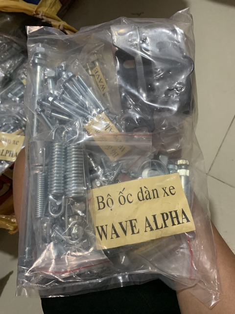 Bộ Ốc WAVE ALPHA CỰC ĐẸP FULL 98% Xi Mạ Nhật Bản