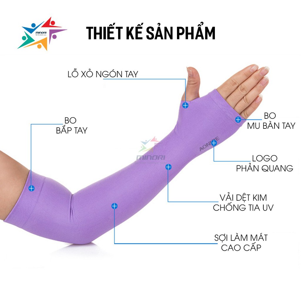 Ống Tay Thể Thao Bao Tay Chống Nắng Xỏ Ngón Găng Tay Đạp Xe Chạy Bộ Aonijie E4039 Freesize Nhẹ Thoáng Mát Hàng tốt