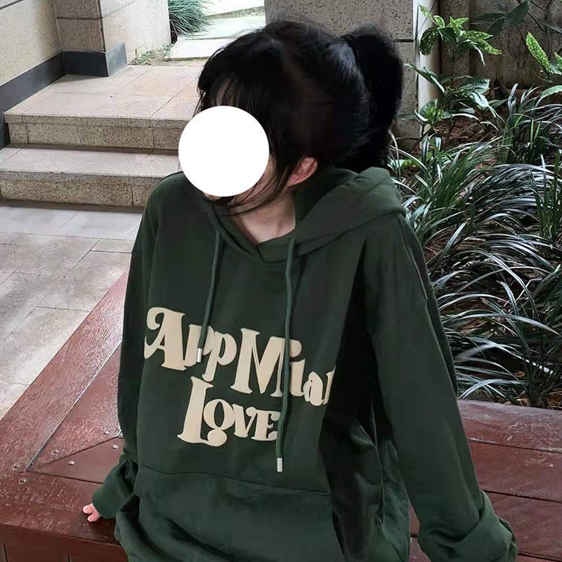 Áo Hoodie Tay Dài Dáng Rộng Phong Cách Thời Trang Hàn Quốc Dành Cho Nữ