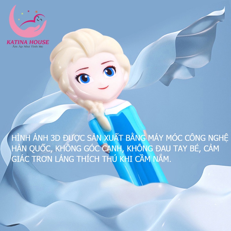 Muỗng tập ăn cho bé Disney họa tiết 3D siêu ngộ nghĩnh đáng yêu