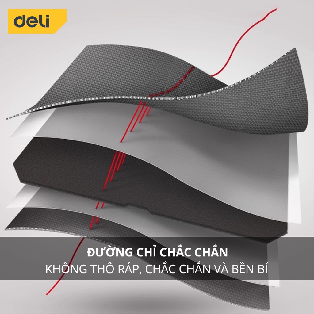 Túi Đựng Đồ Nghề Dụng Cụ Deli Siêu Bền - Nhiều Ngăn Tiện Dụng, Vải Chống Nước - Quai Đeo Dễ Dàng Di Chuyển DL5862