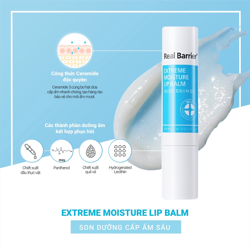 Son dưỡng cấp ẩm sâu Real Barrier Extreme Moisture Lip Balm 3.3g