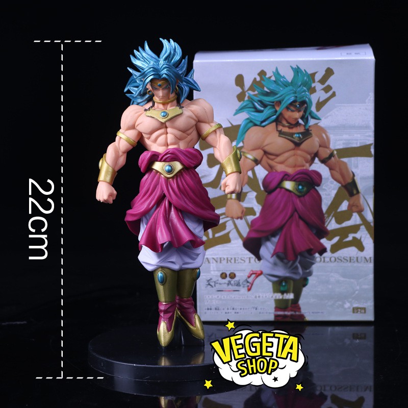 Mô hình Broly Super Saiyan God - Mô hình Dragon Ball - Broly SSJ God - Broly tóc xanh - Cao 20cm - Fullbox