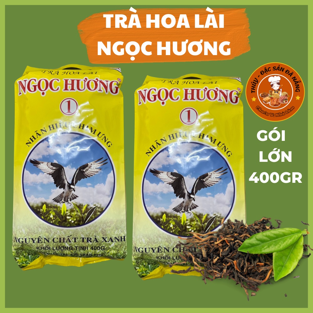 Trà hoa lài Ngọc Hương gói 400gr, trà thơm ngon dùng pha chế các loại trà
