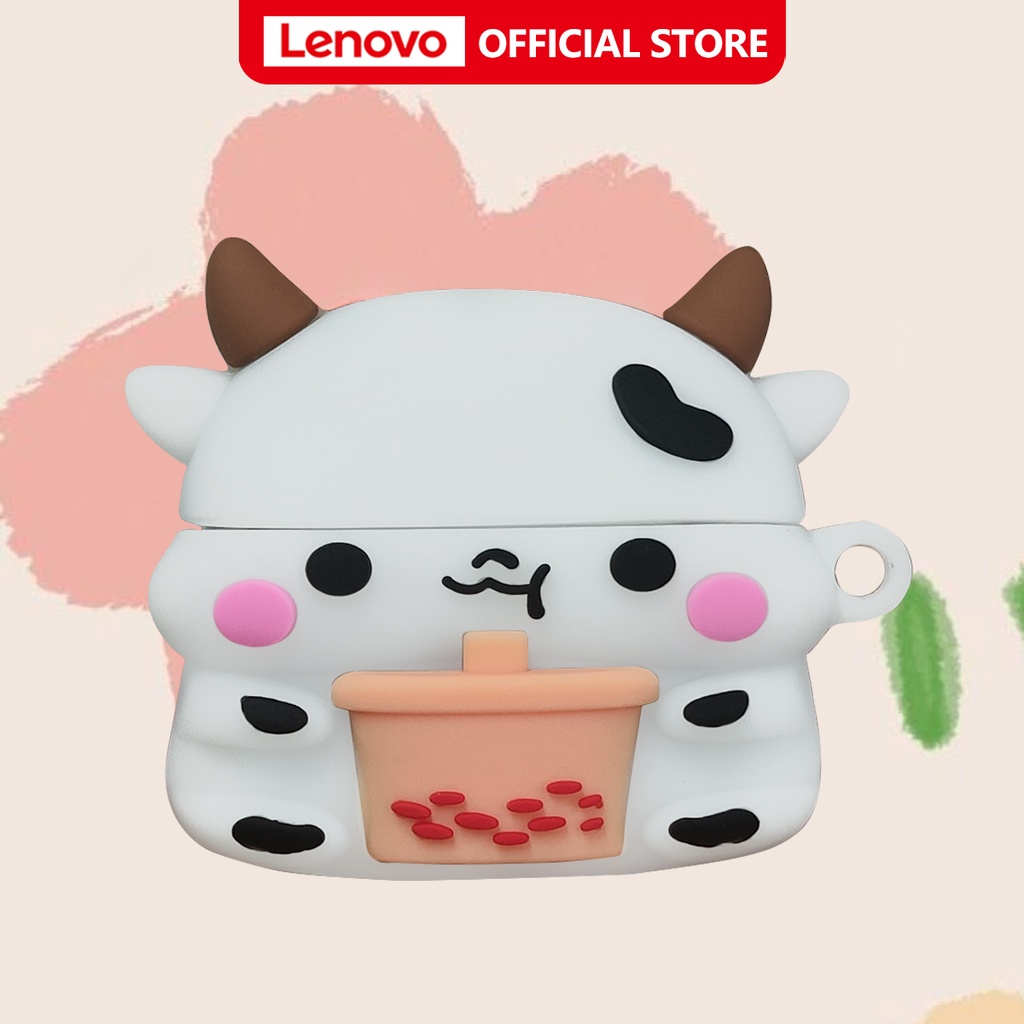 Vỏ bảo vệ hộp sạc tai nghe bluetooth LENOVO silicone chống rơi hoạt hình dễ thương cặp đôi cho LENOVO LP40 LP40S LP40PRO