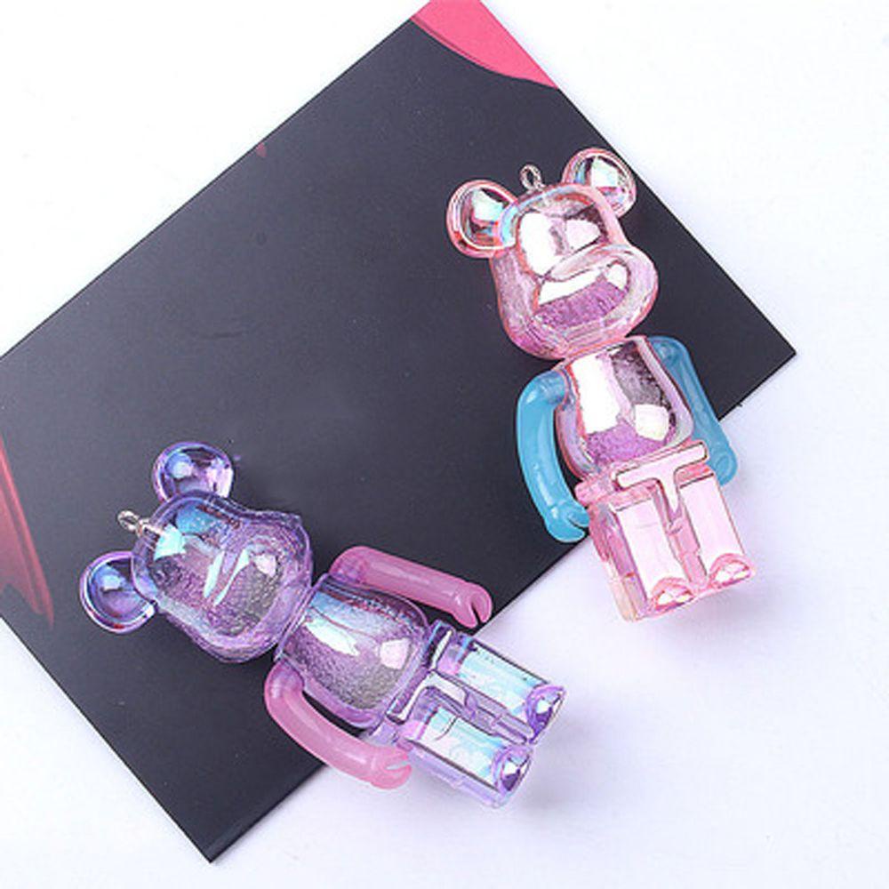 NICKOLAS Móc Khóa Hình Gấu Trong Suốt Đáng Yêu
