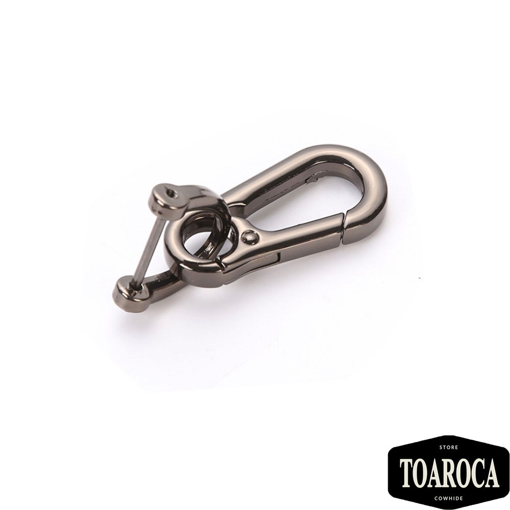 Móc chìa khóa xe máy,ô tô chất liệu hợp kim hình quả bầu móc móng ngựa Toaroca đơn giản sang trọng