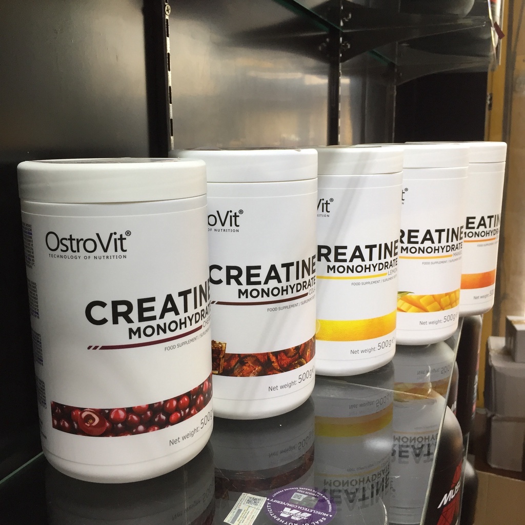 Ostrovit Creatine - Tăng sức manh cơ bắp - Tăng hiệu suất tập luyện - Hộp 500g - Nhiều Mùi Vị - CHÍNH HÃNG OSTROVIT UK