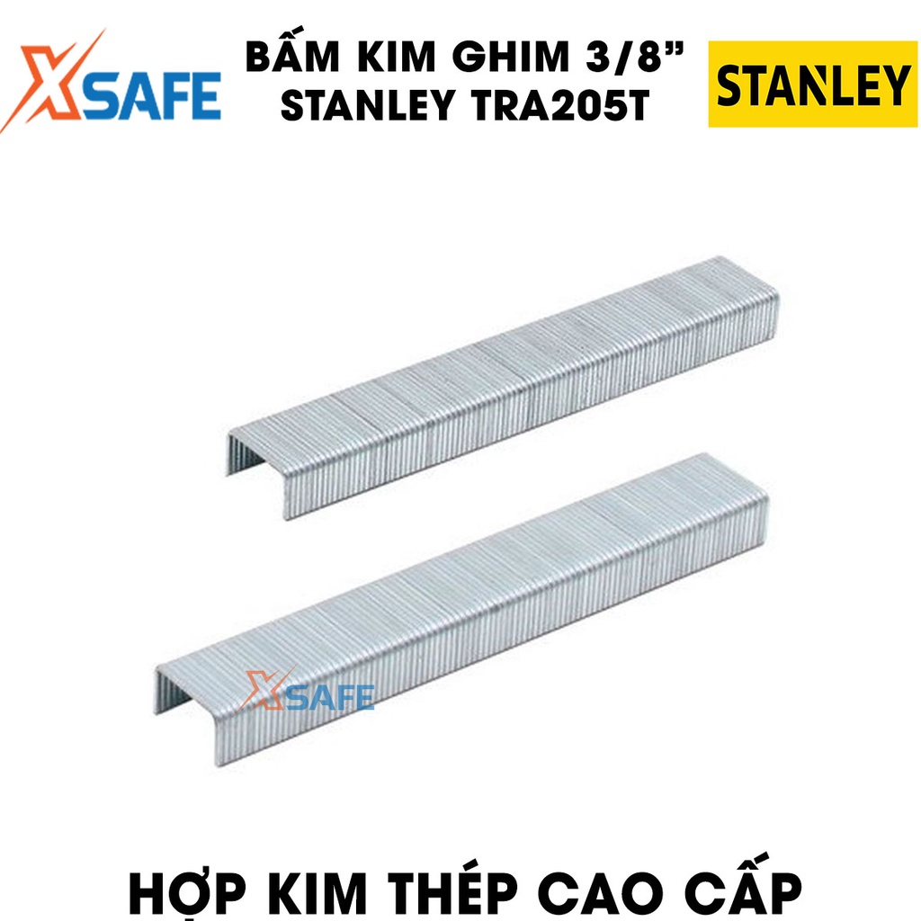 Đinh ghim dập 3/8 inch STANLEY TRA206T 10mm Đinh dập ghim hợp kim thép cứng cáp, không gỉ, hình chữ U, hộp 1000 chi tiết